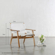 MALAND PAULO ARM CHAIR | WHITE LEATHER | MEASUREMENTS