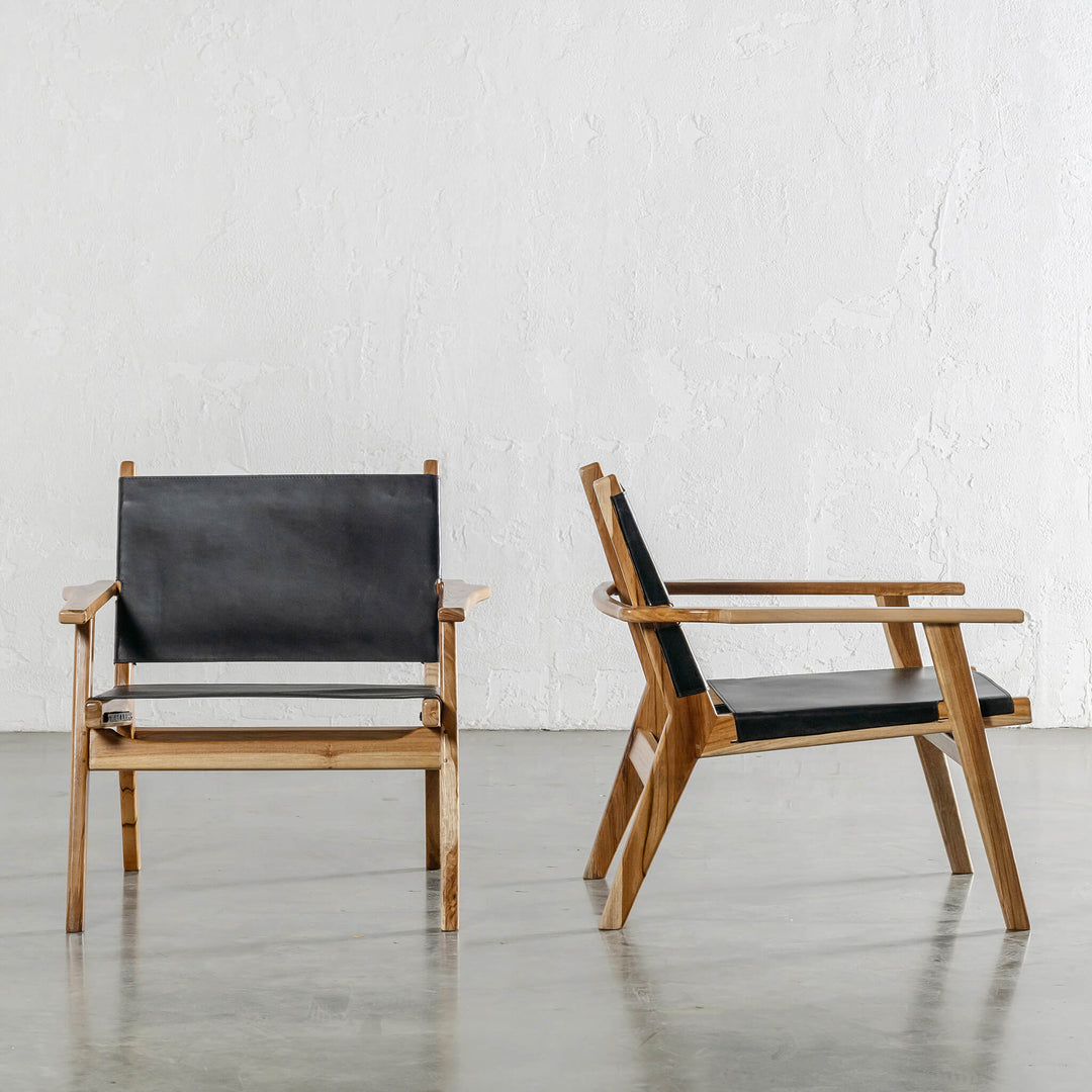 MALAND PAULO ARM CHAIR  |  BLACK LEATHER