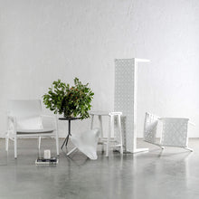 MALAND WOVEN LEATHER WHITE ON WHITE COLLECTION
