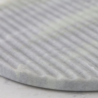 MARA MARBLE ROUND RIBBED TRIVET  |  20CM  |  GREEN MARBLE