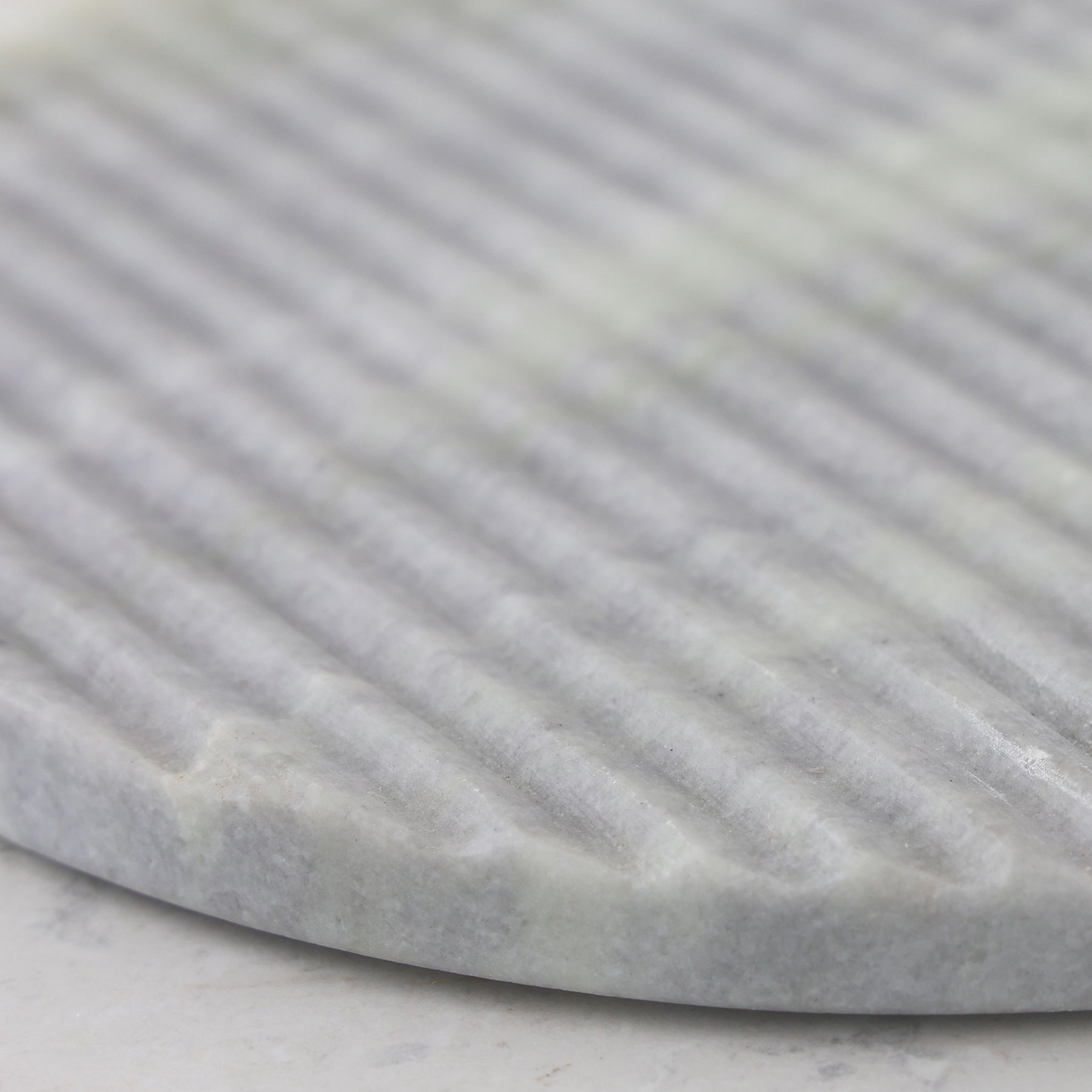 MARA MARBLE ROUND RIBBED TRIVET BUNDLE X2 | 20CM | GREEN MARBLE ...
