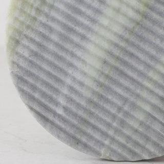MARA MARBLE ROUND RIBBED TRIVET  |  20CM  |  GREEN MARBLE