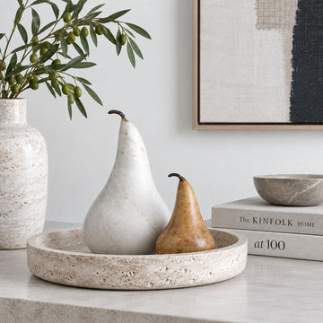 MARBLE PEAR  |  COPPER + WHITE