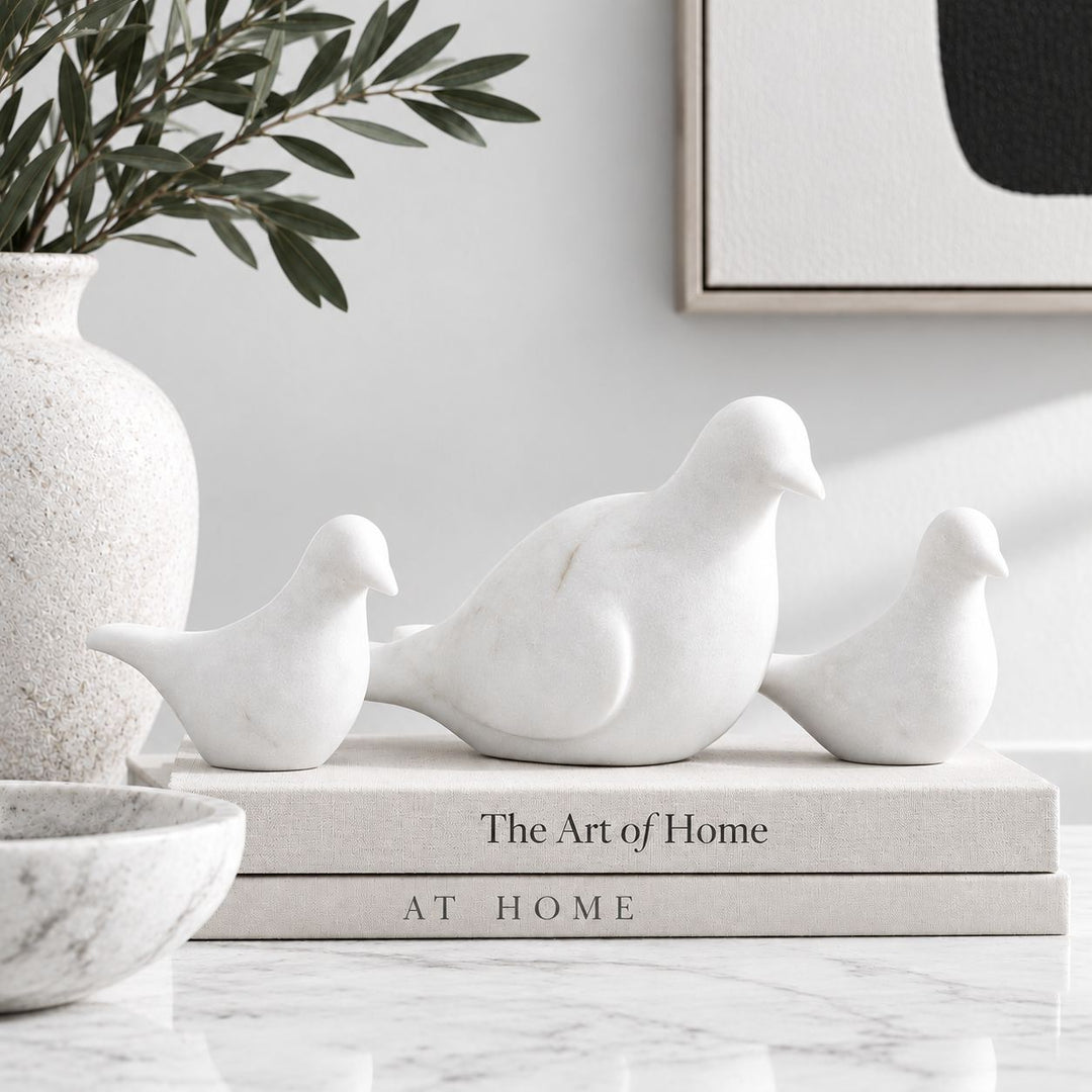 Marble Doves Set