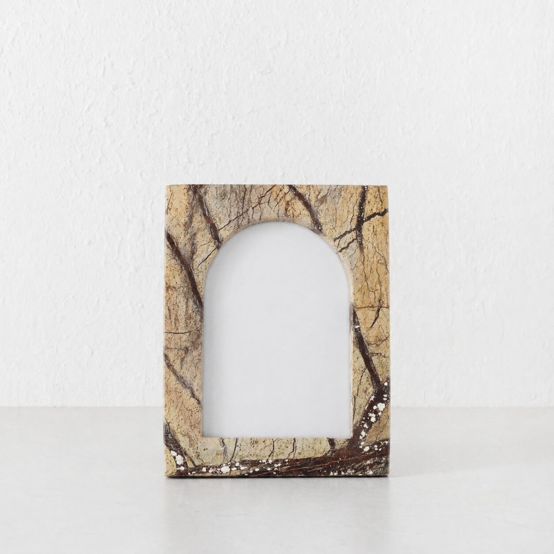MARCO MARBLE PHOTO FRAME | 4X6 | CHESTNUT MARBLE