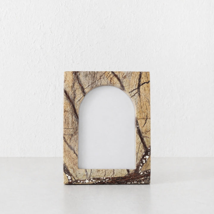 MARCO MARBLE PHOTO FRAME | 4X6 | CHESTNUT MARBLE