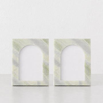 MARCO MARBLE PHOTO FRAME BUNDLE X2 | 4X6 | GREEN MARBLE