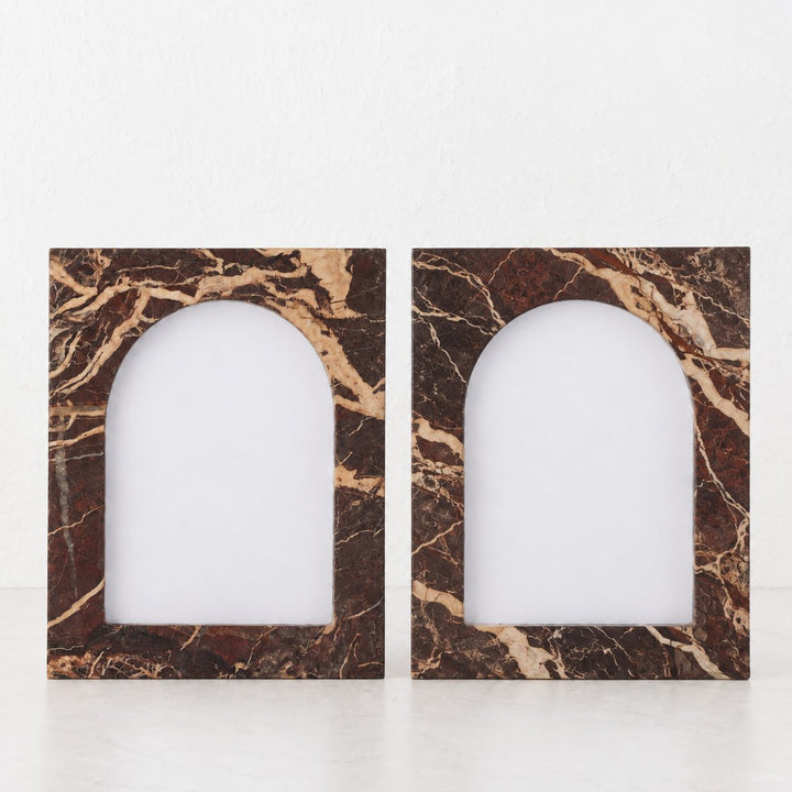 MARCO MARBLE PHOTO FRAMES  |  BORDEAUX RED MARBLE