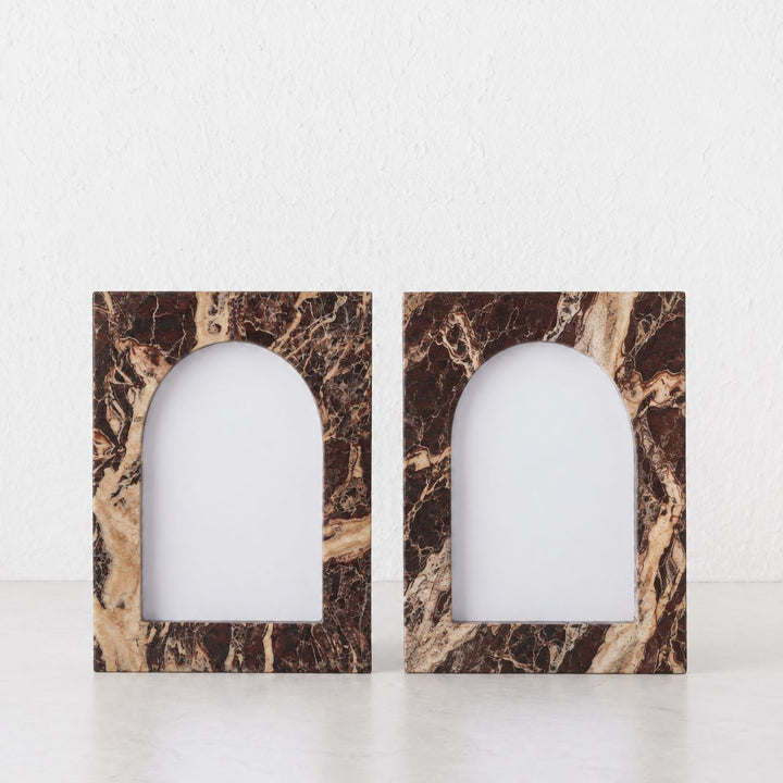 MARCO MARBLE PHOTO FRAMES  |  BORDEAUX RED MARBLE