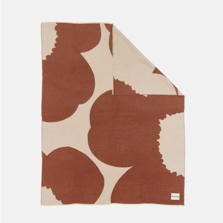 Marimekko  |  ISO Unikko Blanket 130x180cm  |  Chestnut + off White