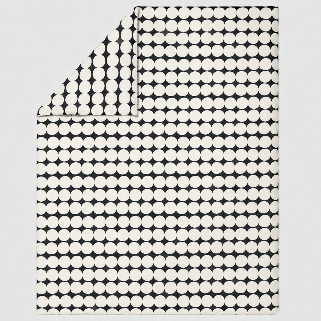 MARIMEKKO ISO RASYMATTO DUVET QUILT COVERS  |  OFF WHITE + CHARCOAL