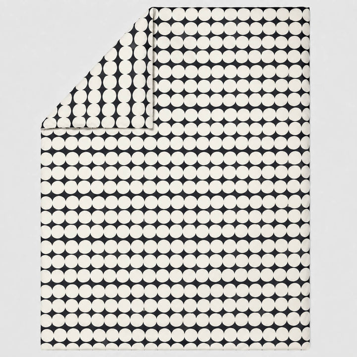 MARIMEKKO ISO RASYMATTO DUVET QUILT COVERS  |  OFF WHITE + CHARCOAL