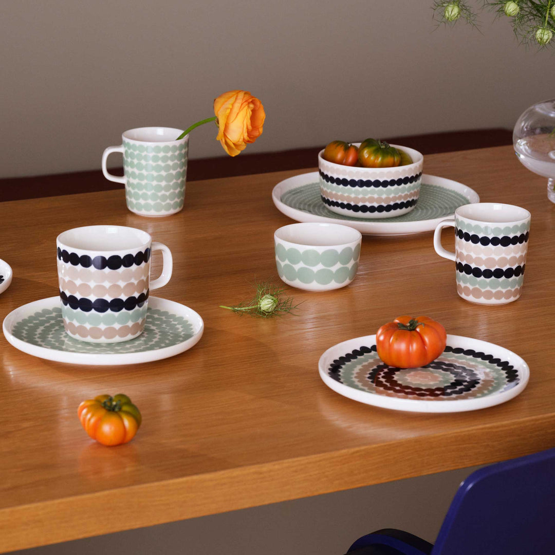 MARIMEKKO  |  OIVA RASYMATTO COFFEE COLLECTION  |  SAGE + NAVY + BEIGE