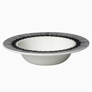 MARIMEKKO  |  OIVA SIIRTOLAPUUTARHA DEEP PLATE 20cm  |  BUNDLE X6  |  BLACK + WHITE
