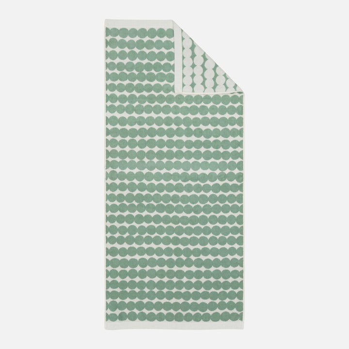 Marimekko  |  Rasymatto Bath Towel  |  70x150cm | Sage + Off White Flat