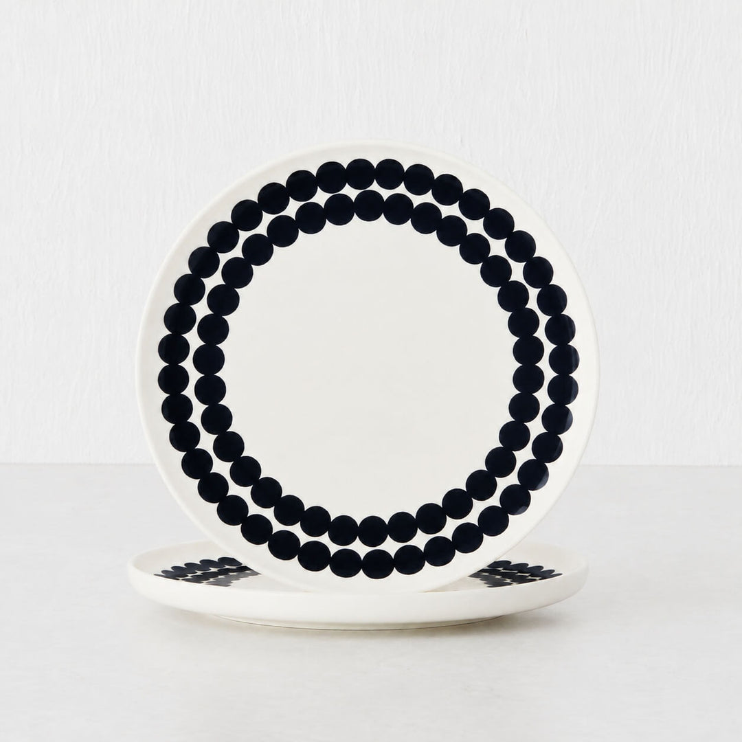 MARIMEKKO  |  SIIRTOLAPUUTARHA PLATE 20CM   |  WHITE + CHARCOAL