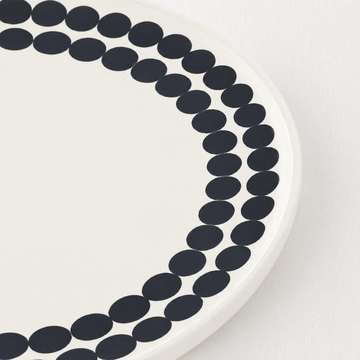 MARIMEKKO  |  SIIRTOLAPUUTARHA PLATE 20CM   |  WHITE + CHARCOAL