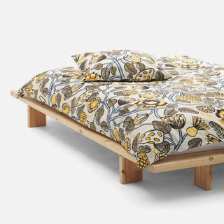 MARIMEKKO TIARA BED BUNDLE  |  DUVET QUILT COVER + 2 PILLOWCASES  |  SAND + SKY BLUE + GREEN  |  KING OR QUEEN