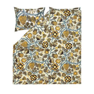 MARIMEKKO TIARA BED BUNDLE  |  DUVET QUILT COVER + 2 PILLOWCASES  |  SAND + SKY BLUE + GREEN