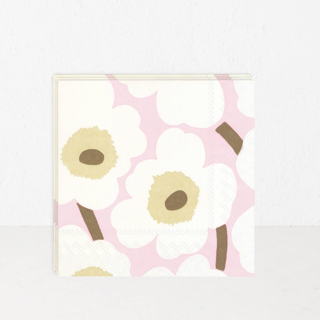 MARIMEKKO  |  UNIKKO PAPER NAPKINS  |  ROSE + CREAM