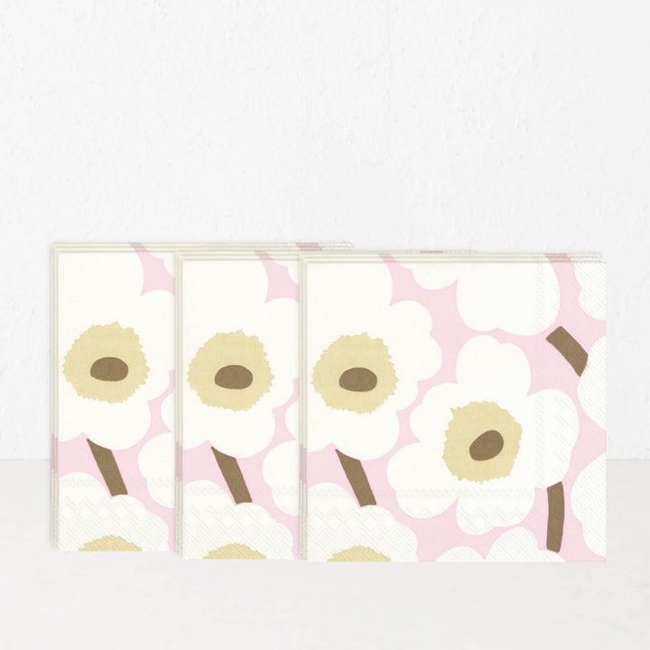 MARIMEKKO  |  UNIKKO PAPER NAPKINS  |  ROSE + CREAM
