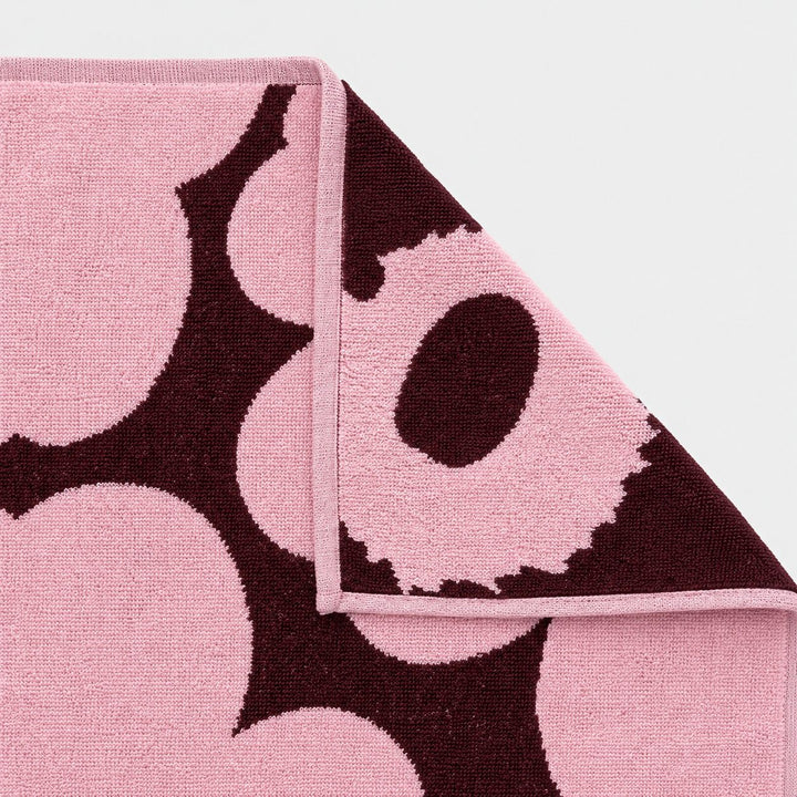 MARIMEKKO UNIKKO BATH TOWEL SETS  |  PLUM + PINK