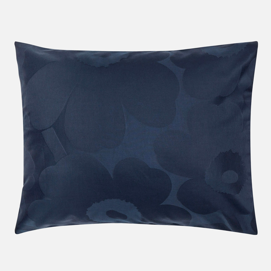 MARIMEKKO  |  UNIKKO PILLOW CASE JACQUARD  |  DARK BLUE + BLUE