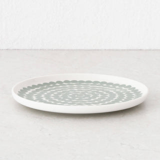 MARIMEKKO  |  OIVA SIIRTOLAPUUTAHRA PLATE 20CM  | SAGE + OFF WHITE