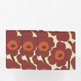 MARIMEKKO  |  UNIKKO PAPER NAPKINS BUNDLE X3  |  BORDEAUX + CREAM
