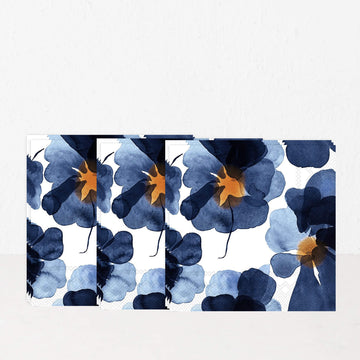 MARIMEKKO  |  VALSSI PAPER NAPKINS BUNDLE X3  |  BLUE + ORANGE