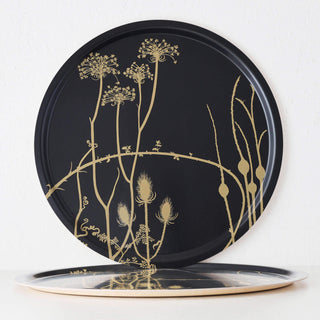 MARIMEKKO  |  VUOREN KASVIT TRAY 65CM BUNDLE X2  |  DEEP MIDNIGHT BLUE + HAY