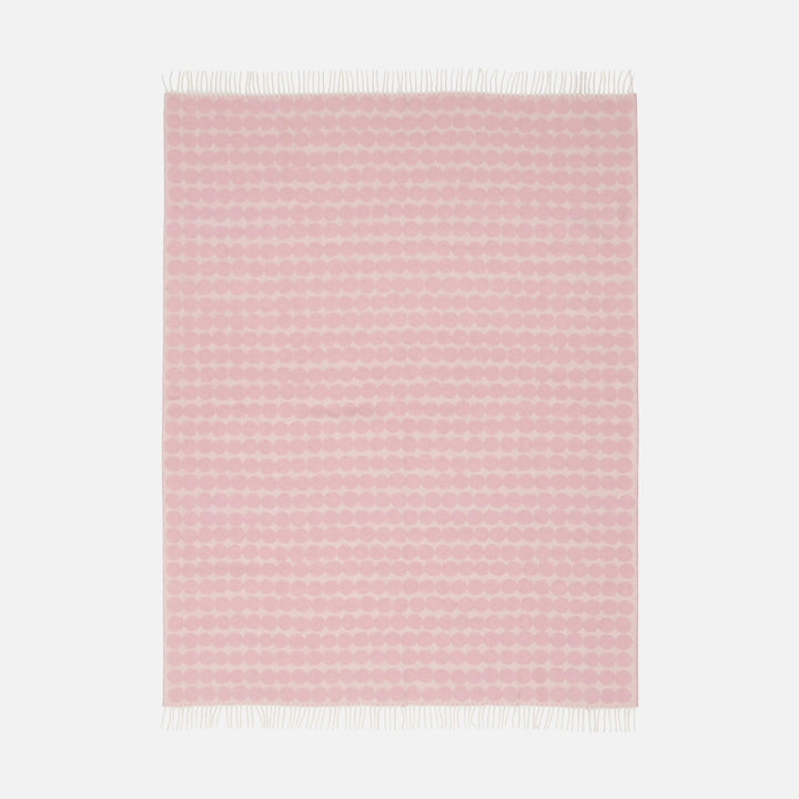 Marimekko  |  Rasymatto Blanket  |  130x170cm | Light Pink + Off White