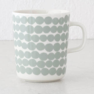 MARIMEKKO  |  OIVA RASYMATTO COFFEE MUG  2.5DL  | SAGE + OF WHITE