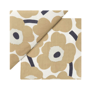 MARIMEKKO  |  UNIKKO  PAPER NAPKINS BUNDLE X3  |  CREAM + LINEN