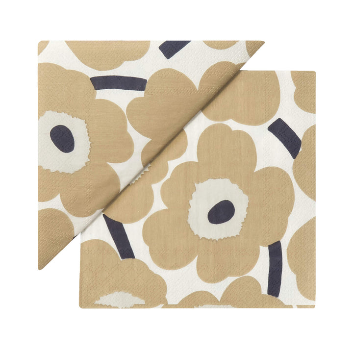 MARIMEKKO  |  UNIKKO  PAPER NAPKINS BUNDLE X3  |  CREAM + LINEN