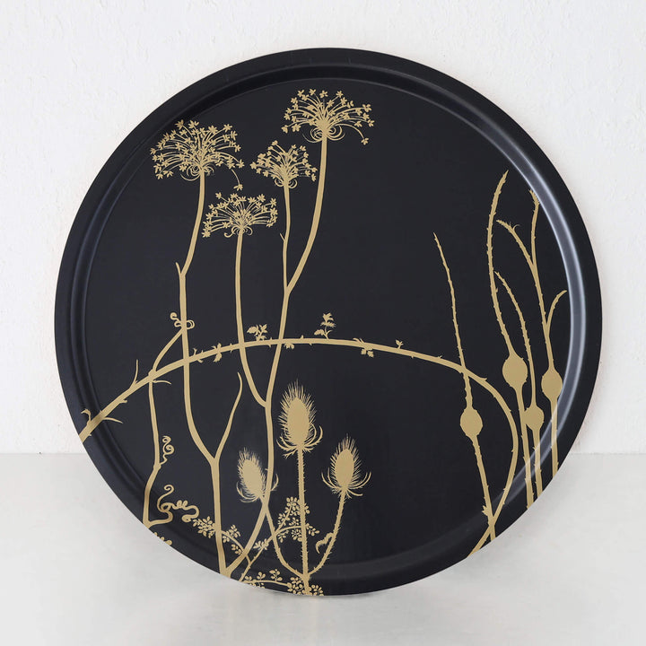 MARIMEKKO  |  VUOREN KASVIT TRAY 65CM  |  DEEP MIDNIGHT BLUE + HAY