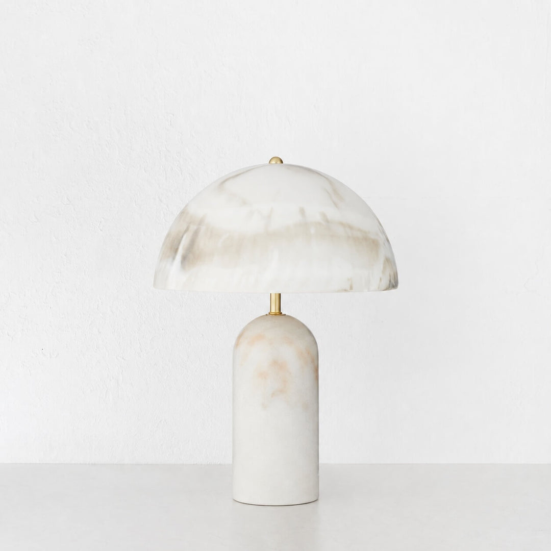 Milano Table Lamp  |  White Marble