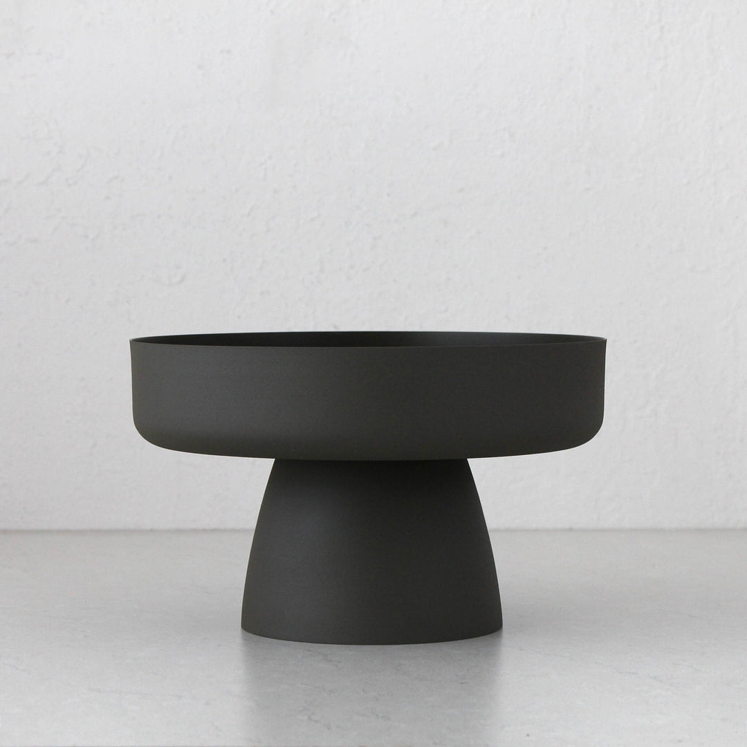 MONA PEDESTAL BOWL | OLIVE