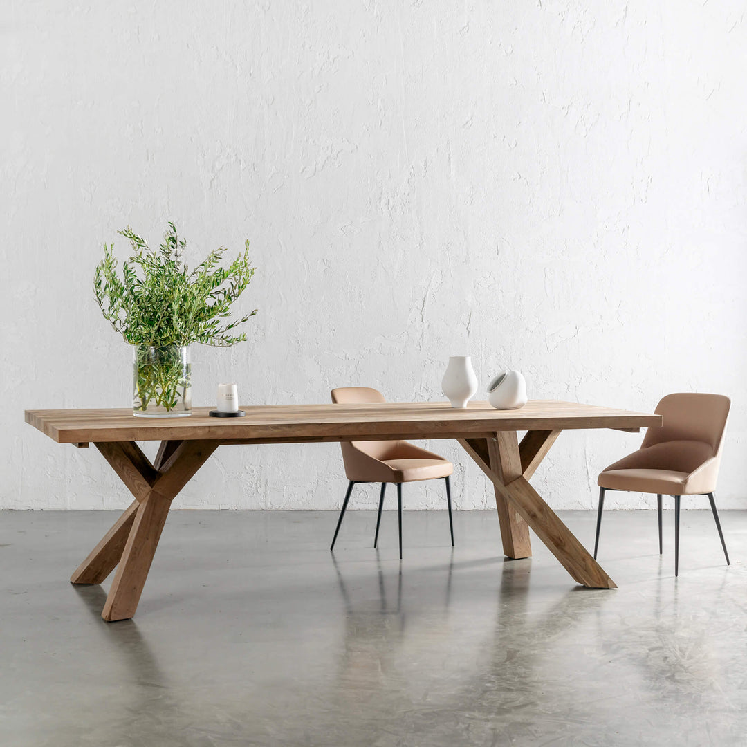 CARTER VEGAN LEATHER DINING CHAIR  |  BUNDLE + SAVE  |  CANYON TAN VEGAN LEATHER