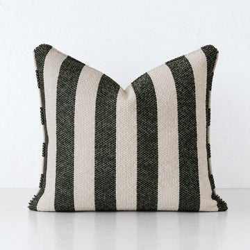 NAPOLI CUSHION  |  BLADE OLIVE + NATURAL STRIPE  |  40X60 | 50X50 | 60X60