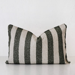 NAPOLI CUSHION  |  BLADE OLIVE + NATURAL STRIPE  |  40X60 | 50X50 | 60X60