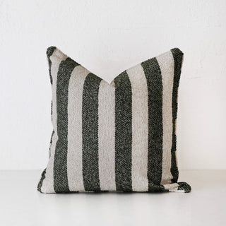 NAPOLI CUSHION  |  BLADE OLIVE + NATURAL STRIPE  |  40X60 | 50X50 | 60X60