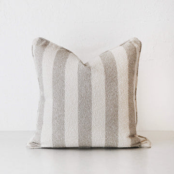 NAPOLI CUSHION  |  PEBBLE BEIGE + BONE STRIPE  |  40X60 | 50X50 | 60X60