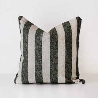 NAPOLI CUSHION  |  BLADE OLIVE + NATURAL STRIPE  |  40X60 | 50X50 | 60X60