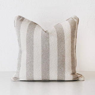 NAPOLI CUSHION  |  PEBBLE BEIGE + BONE STRIPE  |  40X60 | 50X50 | 60X60