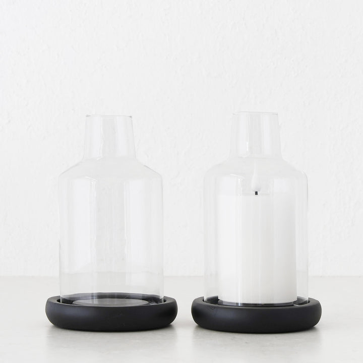 Narva Hurricane Vase Bundle X2 |  21cm  |  Glass Cloche