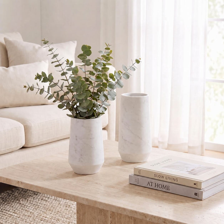 NEO VASE  |  WHITE MARBLE