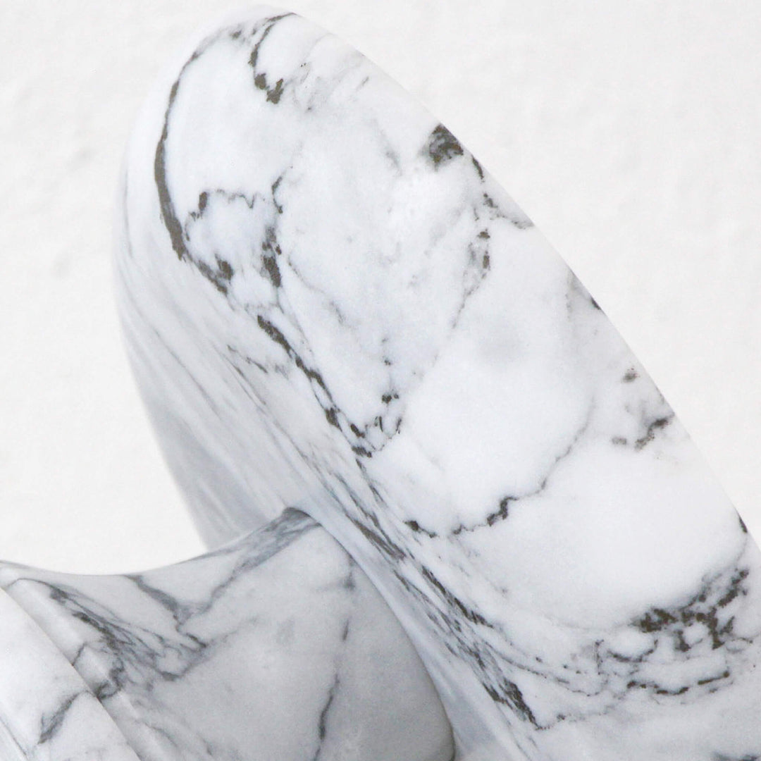 NUVOLO FRUIT BOWL | ASH GREY MARBLE | CLOSEUP