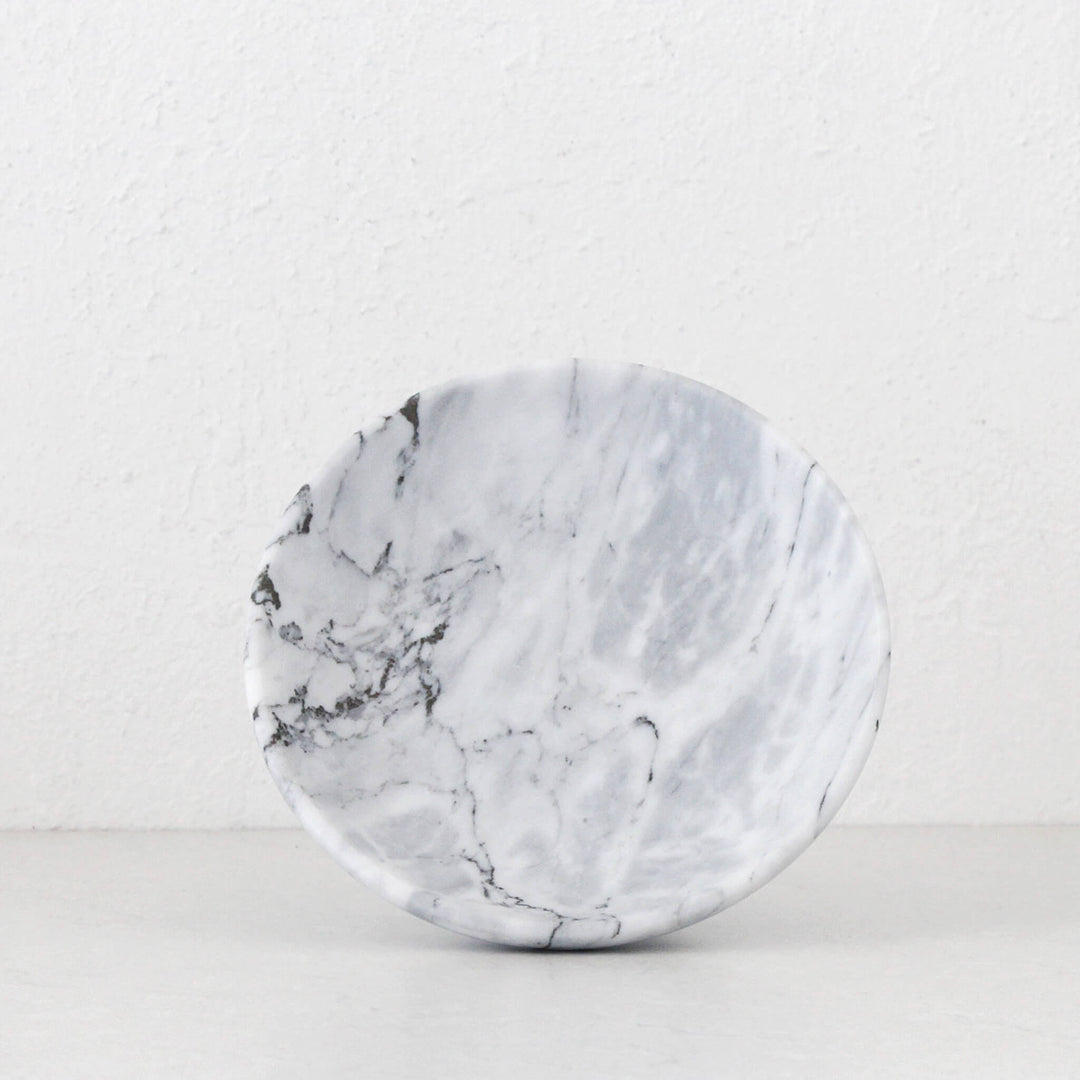 NUVOLO FRUIT BOWL | ASH GREY MARBLE | TOP