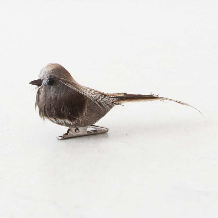 FEATHER BIRD CLIP DECORATION  |  SET OF 8